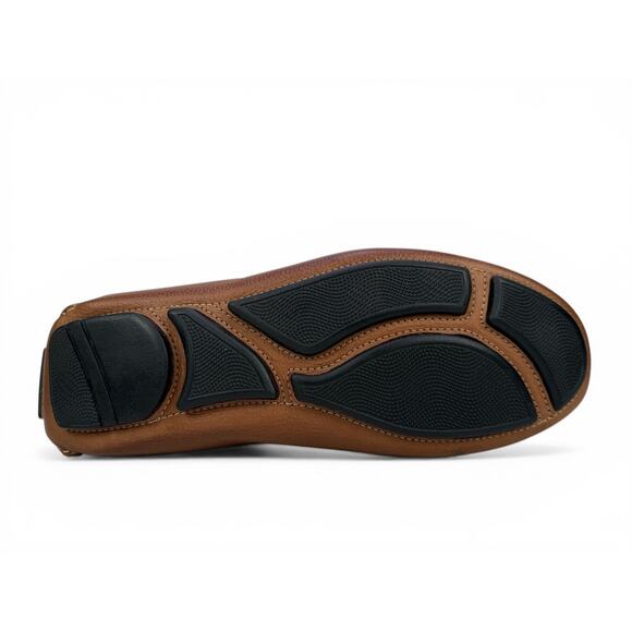 Massimo Matteo Bit Driver Loafer Mens 11 Cognac Leather Moccasin Slip On Luxury main image 4